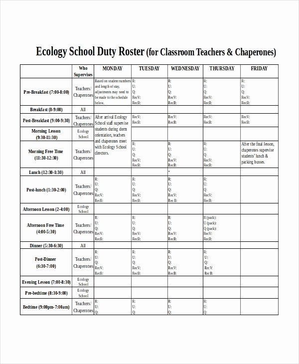 Boy Scout Duty Roster Template Luxury Duty Roster Template 8 Free Word Excel Pdf Document