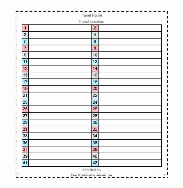 Breaker Box Label Template Fresh Download Electrical Circuit Breaker Panel Label Template