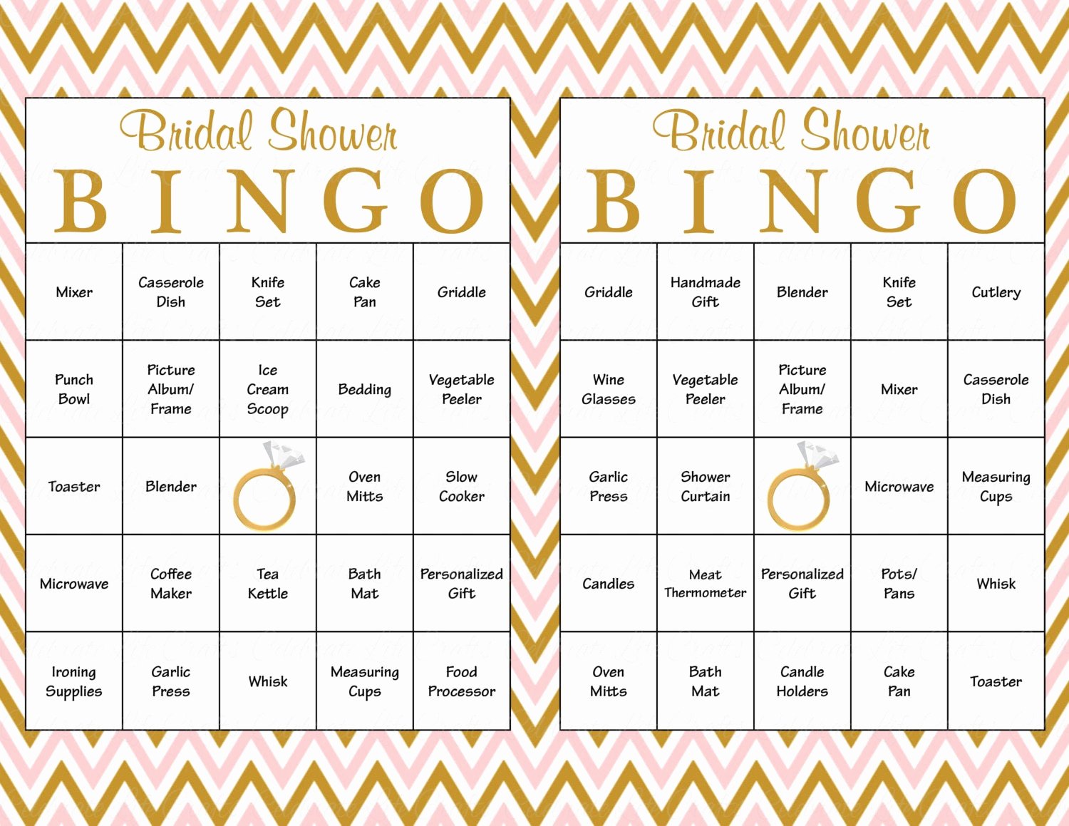 Bridal Bingo Template Awesome 60 Bridal Bingo Cards Blank &amp; 60 Prefilled Cards Printable