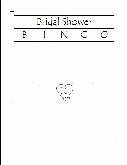 Bridal Bingo Template Inspirational Bridal Bingo Bingo and Free Printables On Pinterest