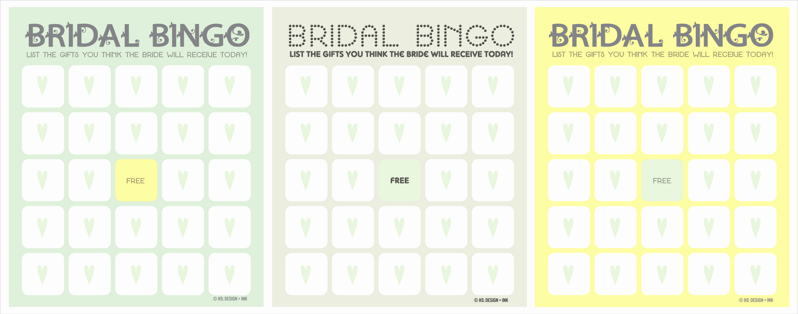 Bridal Bingo Template New the Things Hannah Loves Bridal Shower Games