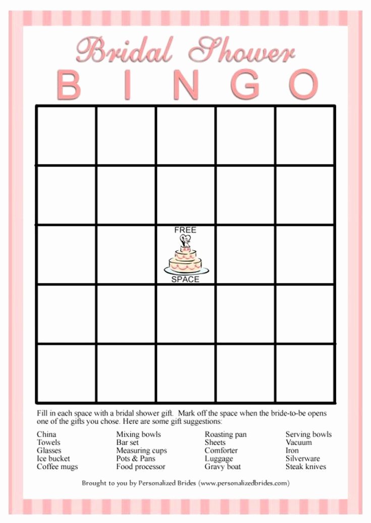 Bridal Shower Bingo Template Beautiful 25 Best Ideas About Bridal Bingo On Pinterest