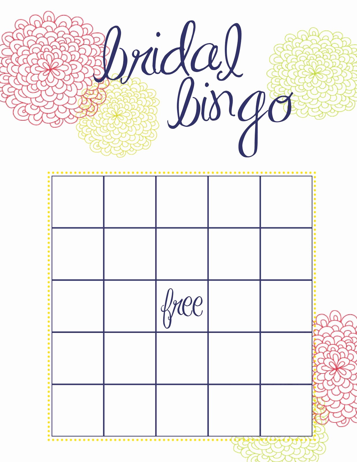 Bridal Shower Bingo Template Free Luxury How to Throw the Best Bridal Shower Pretty Happy Love