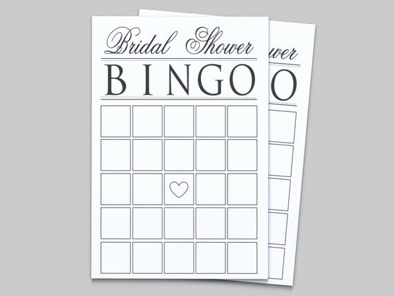 Bridal Shower Bingo Templates Best Of Items Similar to Bridal Shower Printable Bingo Game