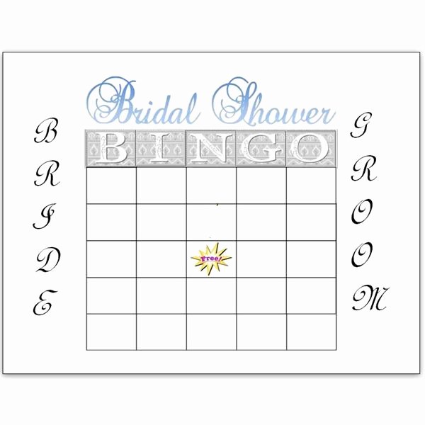 Bridal Shower Bingo Templates Elegant Planning A Wedding Shower these Printable Bridal Shower