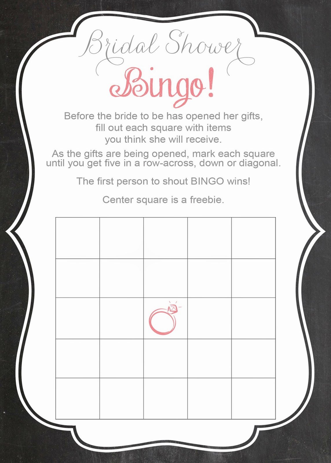 Bridal Shower Bingo Templates Elegant Savvy Deets Bridal Free Printable Bridal Shower Bingo