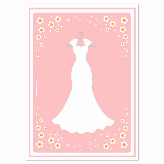 Bridesmaid Card Template Awesome Wedding Dress Template for Cards All Women Dresses