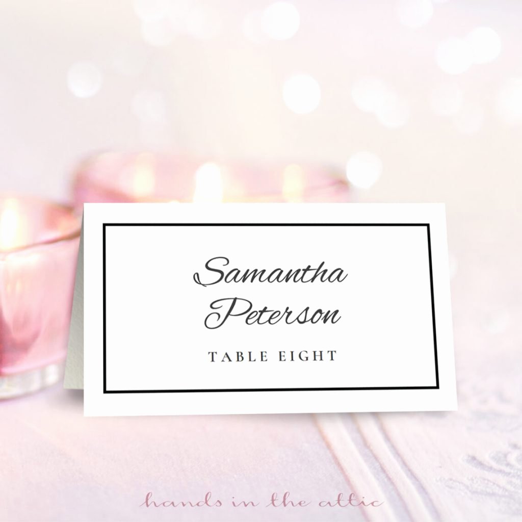 Bridesmaid Card Template Best Of Wedding Place Card Template Free Download