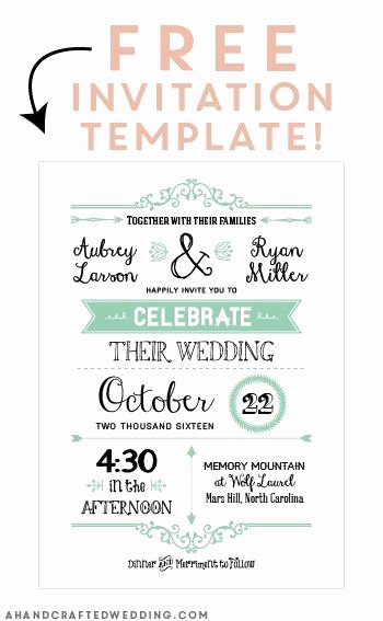 Bridesmaid Card Template Inspirational Free Printable Wedding Invitation Template