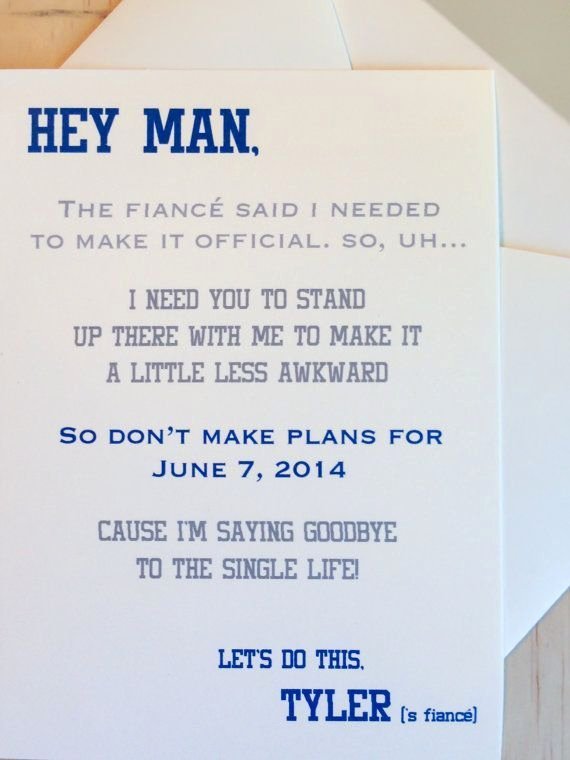 Bridesmaid Proposal Letter Best Of How to ask Your Groomsmen A Witty Letter