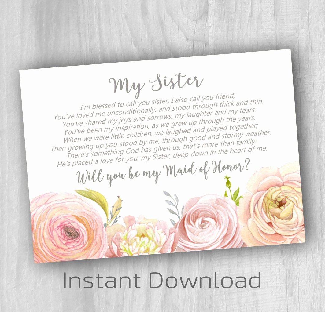 Bridesmaid Proposal Letter Fresh Will You Be My Bridesmaid Letter Template Collection