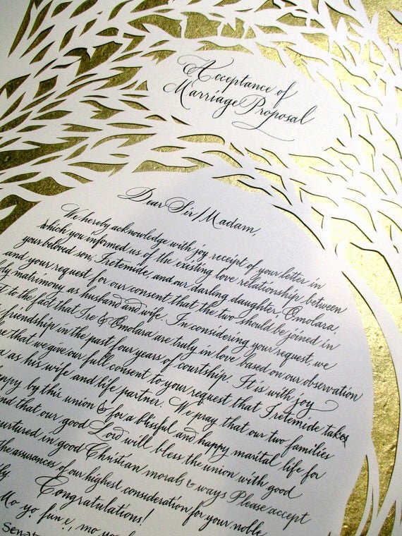 Bridesmaid Proposal Letter Lovely Items Similar to Set Of Two Nigerian Wedding Proposal and