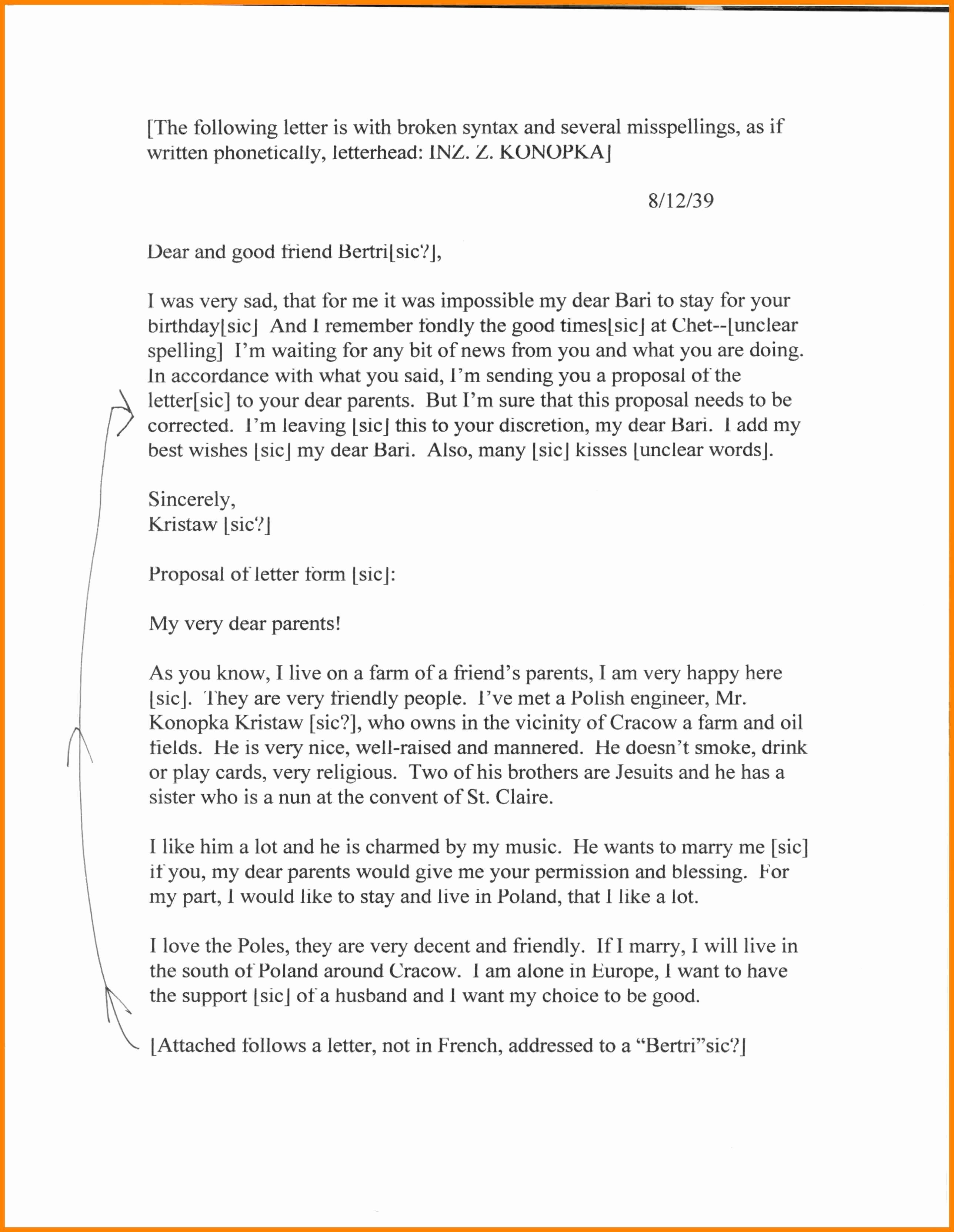 Bridesmaid Proposal Letter Luxury Sample Marriage Proposal Letter to Parents