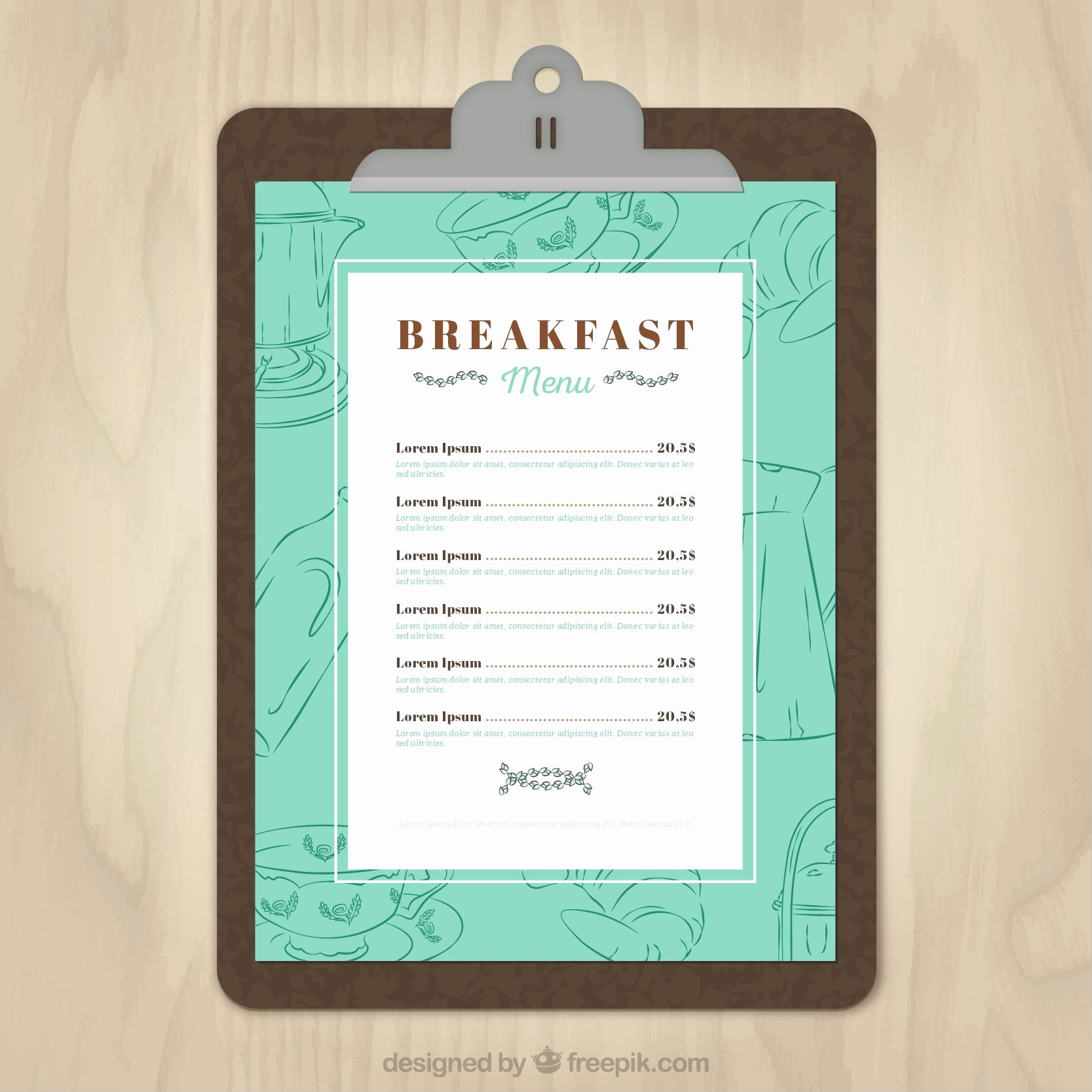 Brunch Menu Templates Awesome 11 Free Sample Breakfast Menu Templates Printable Samples