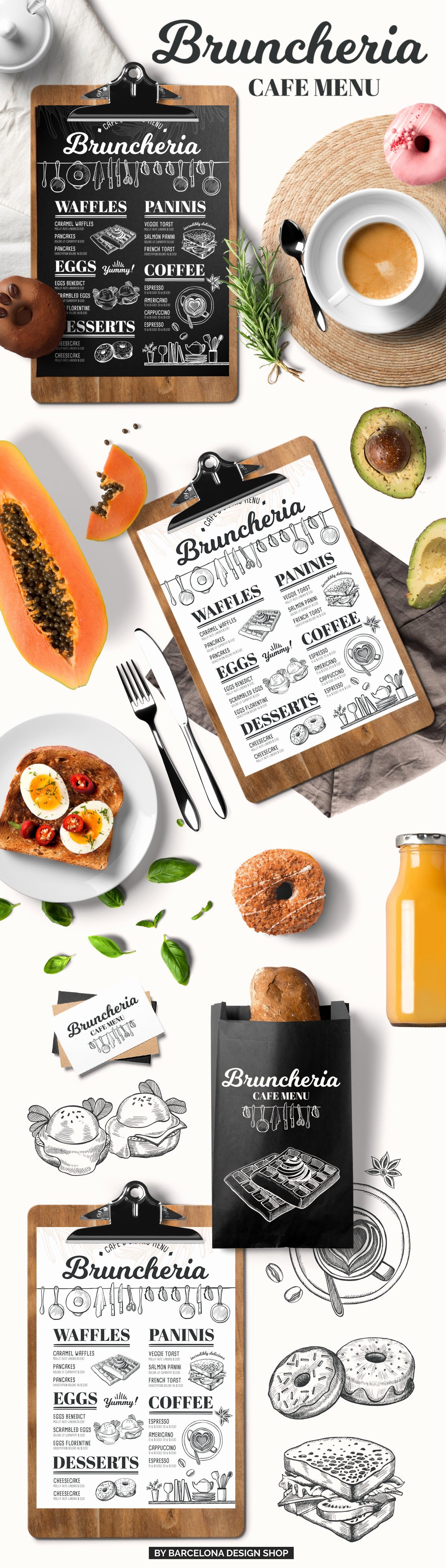 Brunch Menu Templates New Brunch Menu Restaurant Template Brochure Templates