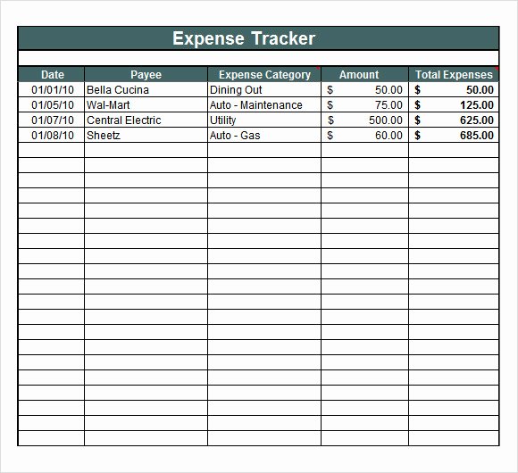 Budget Tracker Template Best Of Expense Tracking Template 7 Download Free Documents In