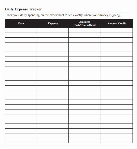 Budget Tracker Template Elegant Expense Tracking Template 7 Download Free Documents In