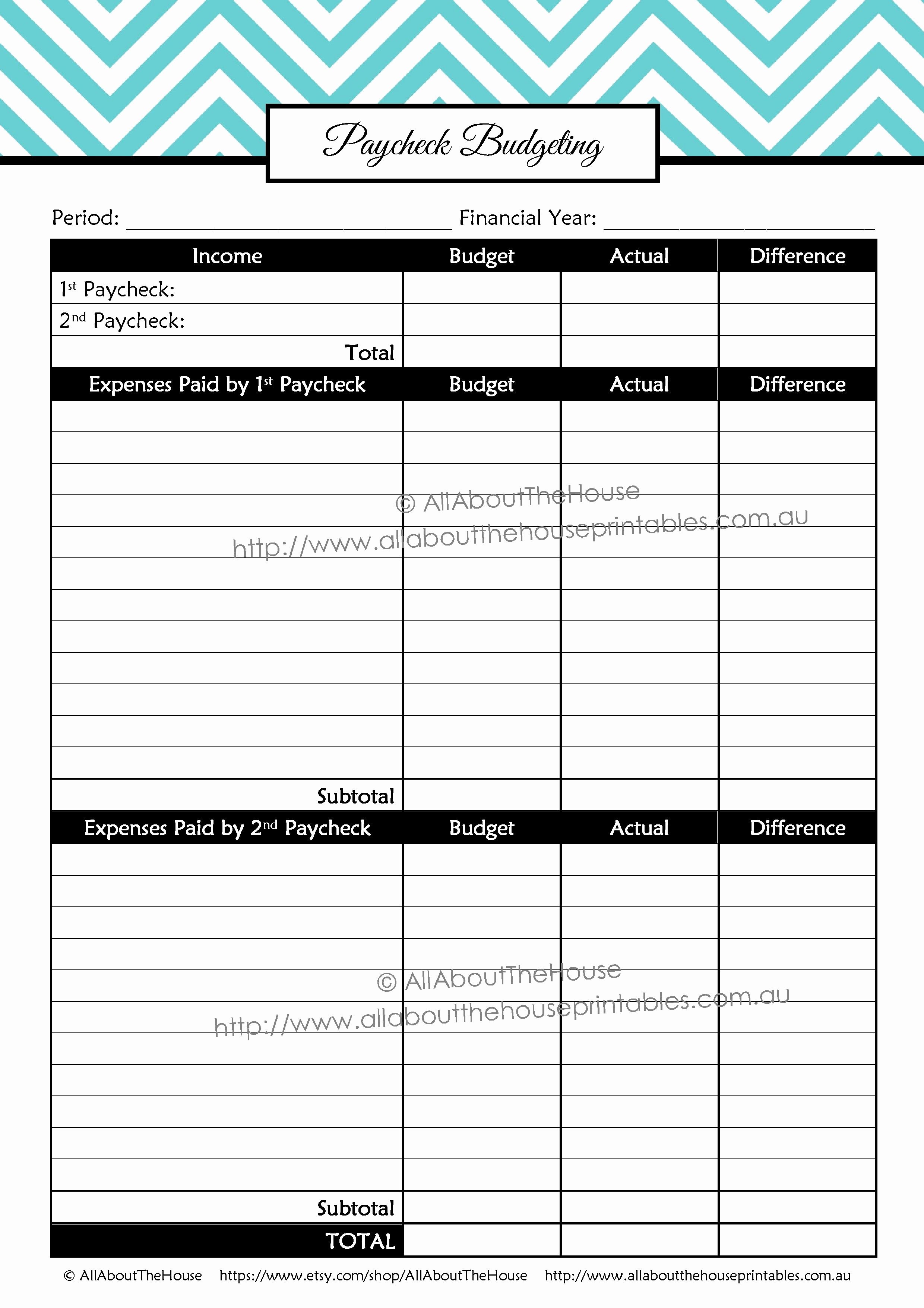 Budget Tracker Template Unique Printable Bud Planner Finance Binder Update
