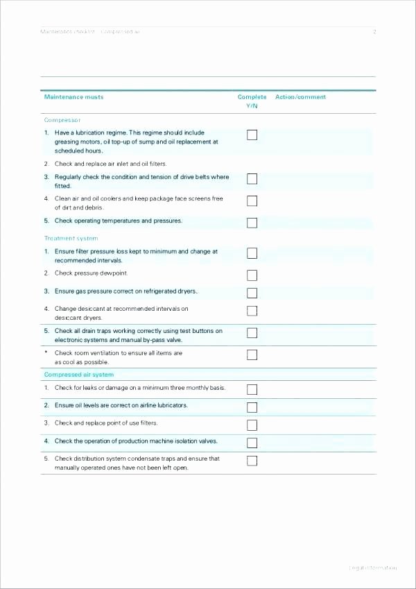 Building Maintenance Schedule Luxury Facility Maintenance Checklist Template – Ddmoon