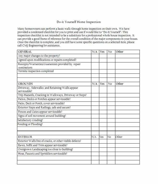 Building Security Checklist Template Fresh 20 Printable Home Inspection Checklists Word Pdf