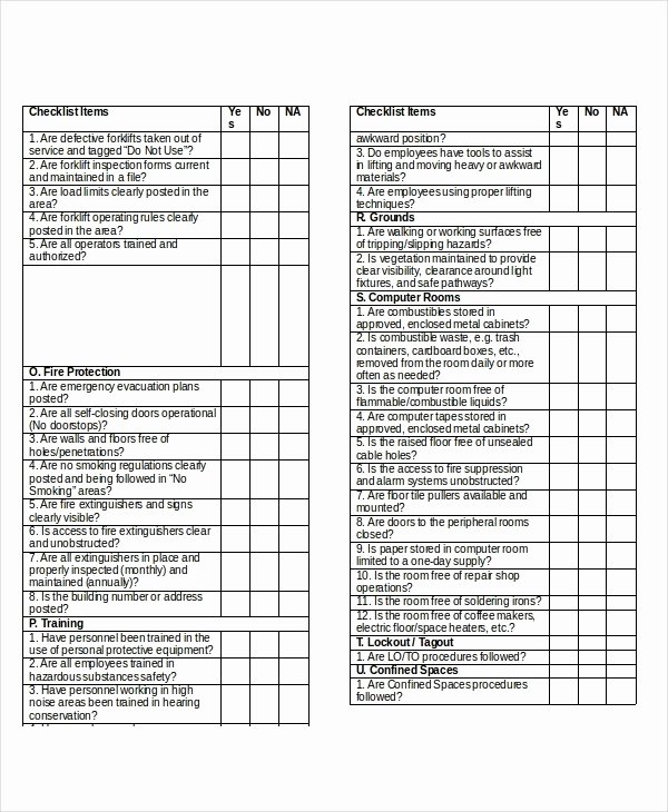 Building Security Checklist Template Unique Printable Home Inspection Checklist