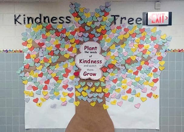 Bulletin Board Tree Template Beautiful 26 Inspiring Kindness Trees Found In Schools