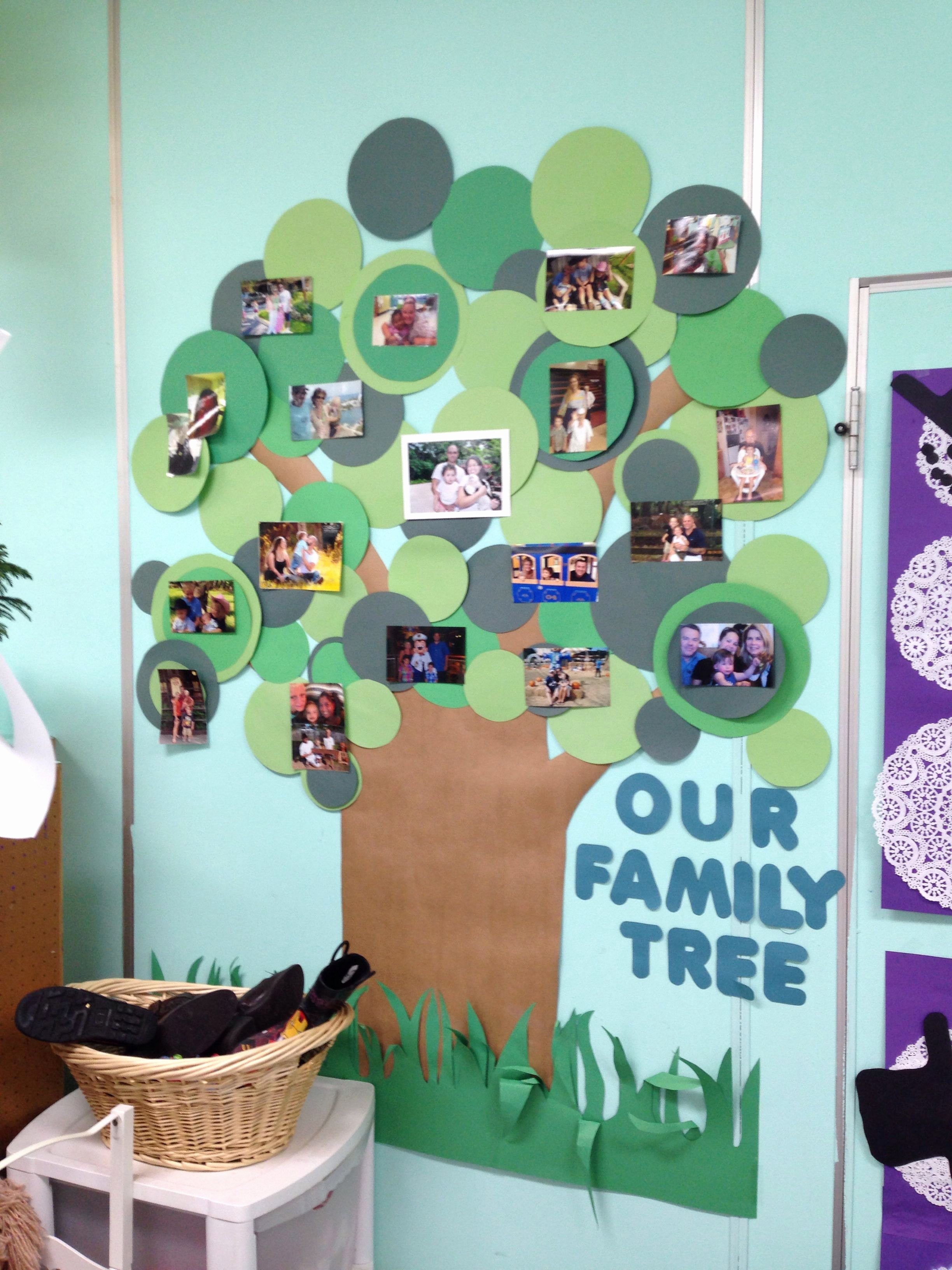 Bulletin Board Tree Template Luxury School Family Photo Wall I Made This for My Classroom to