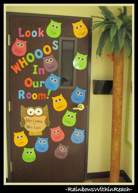 Bulletin Board Tree Template Unique Photo Of Classroom Door On Owl theme W Diy Palm Tree Via