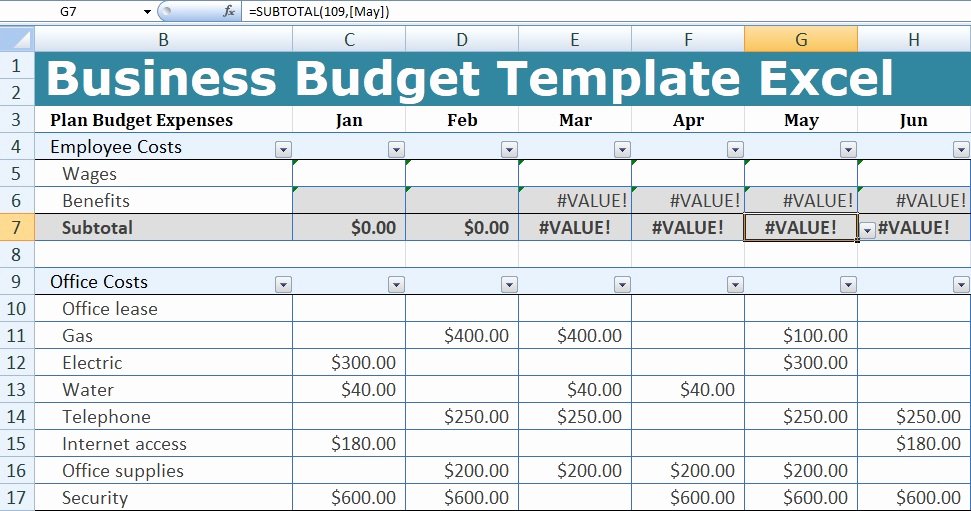 Business Budget Excel Template Best Of Business Bud Template Excel