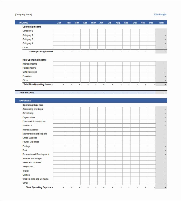 Business Budget Excel Template Luxury 13 Sample Business Bud Templates Word Pdf Pages