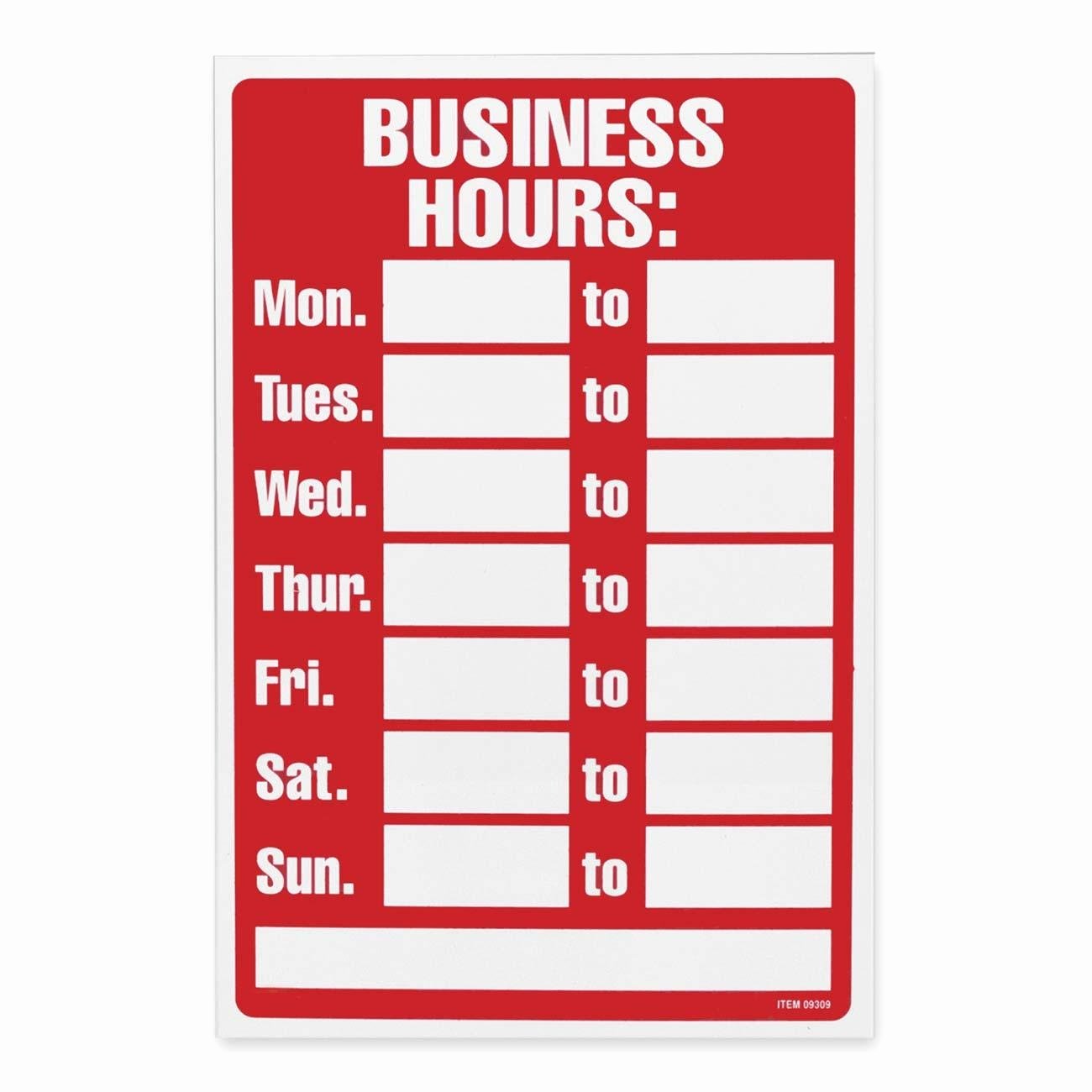 Business Hours Sign Template Awesome 6 Best Of Printable Fice Hours Sign Free