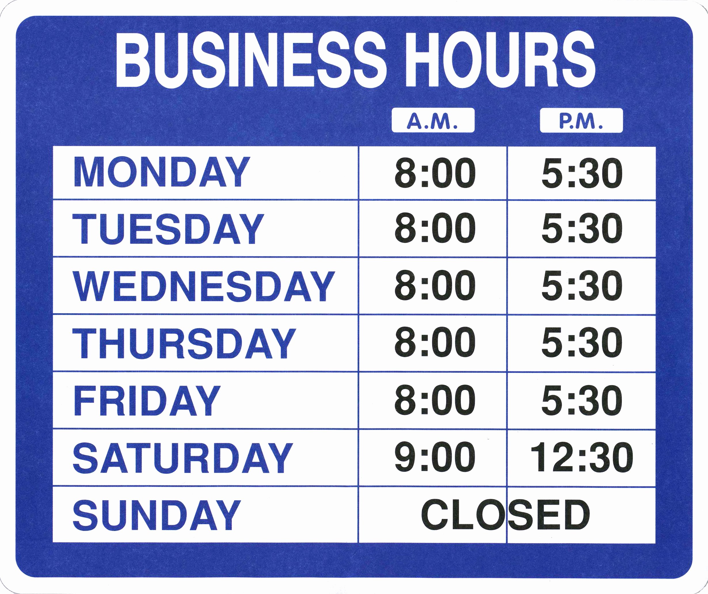 Business Hours Sign Template Free Awesome Garveyproducts Line Shopping for Labelers Taggers