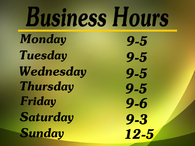 Business Hours Sign Template Fresh Hours Operation Templates