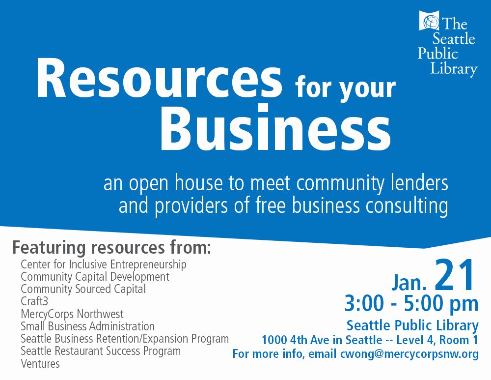 Business Open House Flyer Template Best Of Seattle Small Business Open House ⋆ Mercy Corps northwest