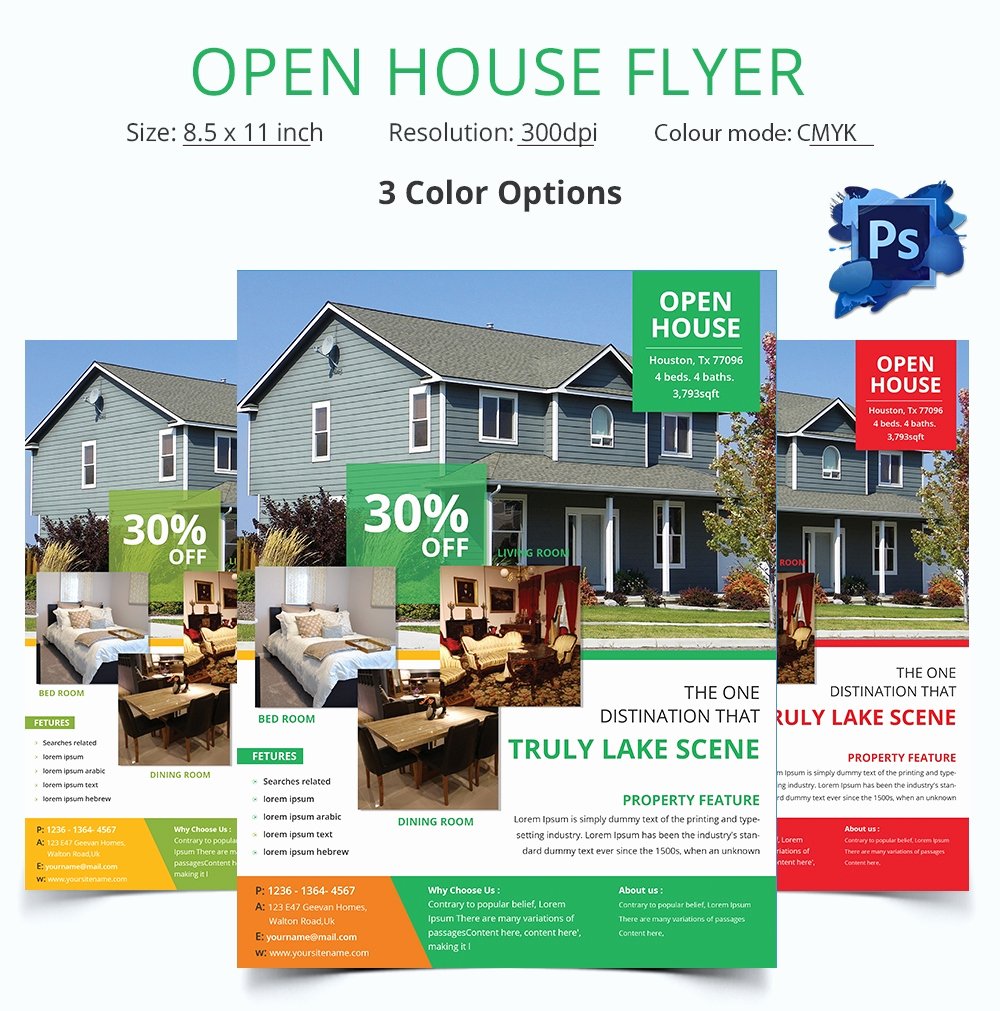 Business Open House Flyer Template Elegant Open House Flyer Template – 30 Free Psd format Download