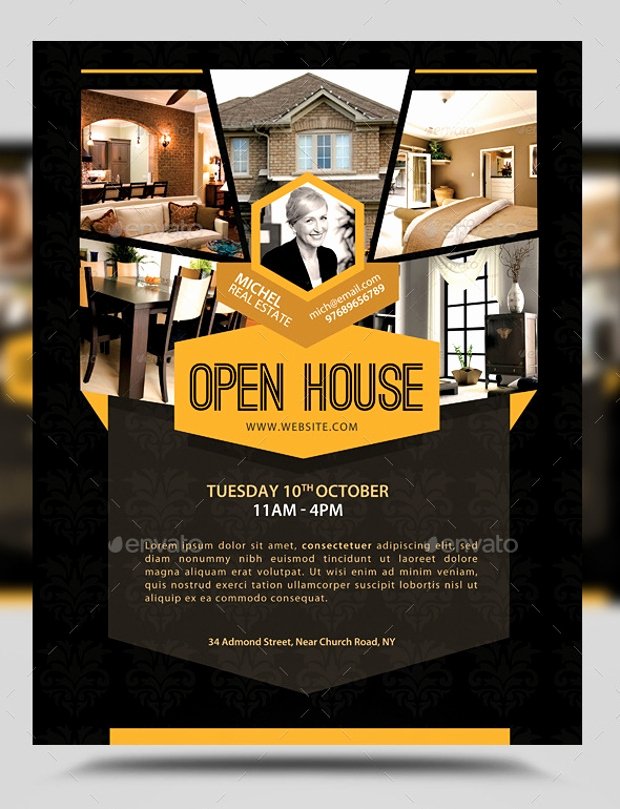 Business Open House Flyer Template New 21 Open House Flyer Designs Psd Download