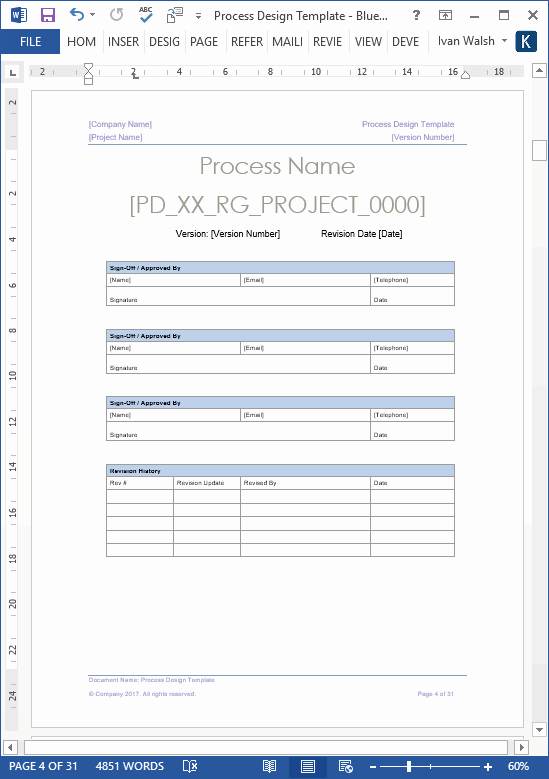 Business Process Template Word Awesome Business Process Design Templates – Ms Word Excel Visio