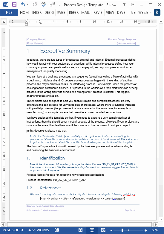 Business Process Template Word Awesome Business Process Design Templates – Ms Word Excel Visio