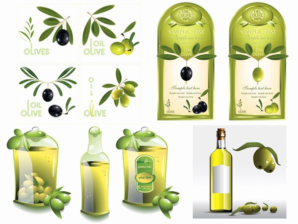 Business source Label Templates Awesome Set Of Olive Oil Label Stickers Vector 05 Free