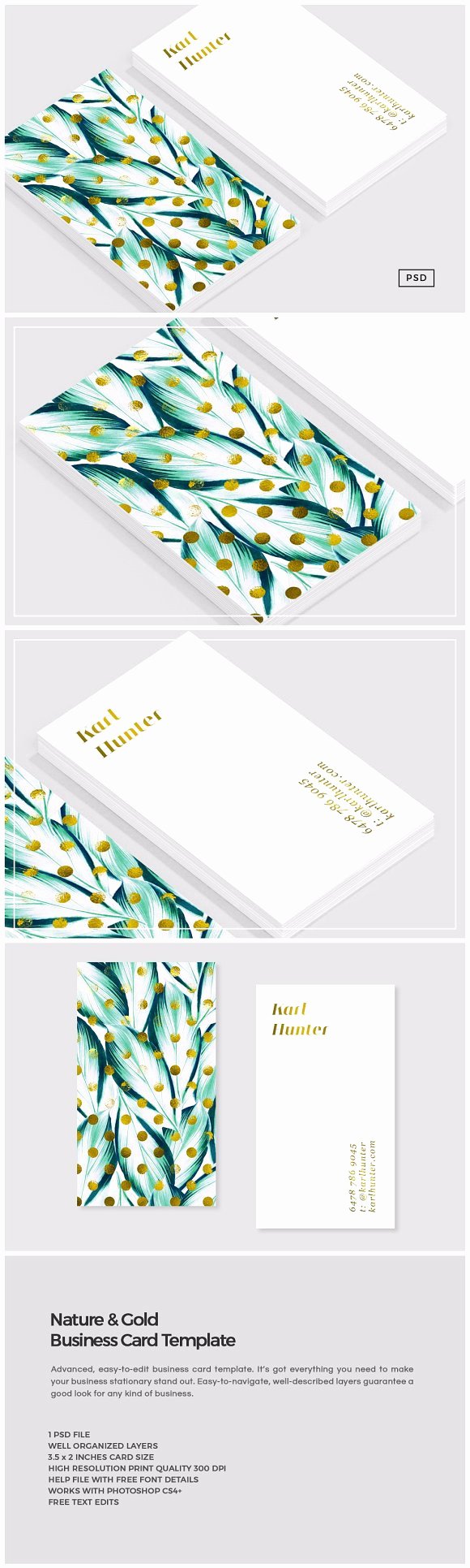Business source Label Templates Fresh Nature &amp; Gold Business Card Template Business Card