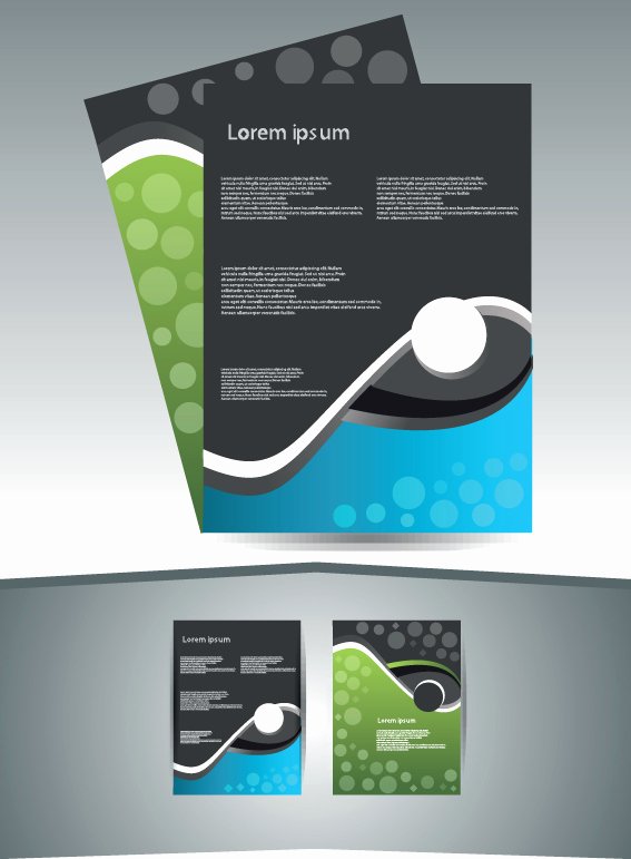 Business source Label Templates Lovely Abstract Business Flyer Cover Template Vector 05 Vector