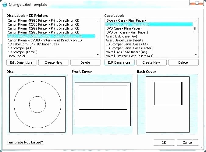 Business source Label Templates Lovely Jewel Case Insert Dimensions Template Word Cover Label