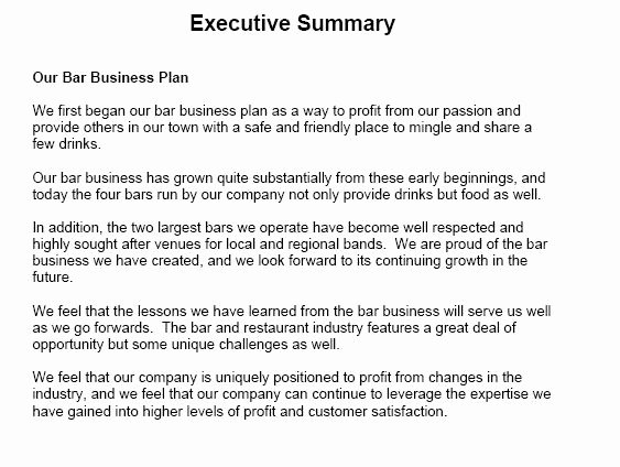 Business Summary Example Best Of 13 Executive Summary Templates Excel Pdf formats