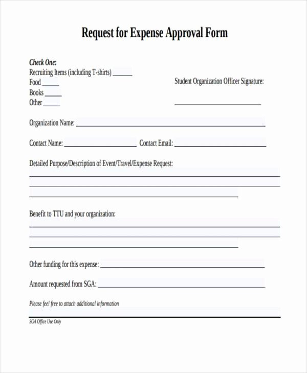 Business Travel Request form Fresh Free Expense forms
