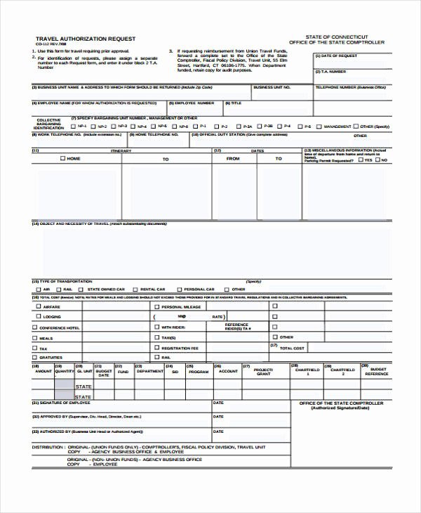 Business Travel Request form Template Inspirational Travel Request form Template