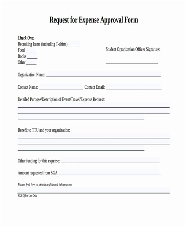 Business Travel Request form Template Lovely Free Expense forms