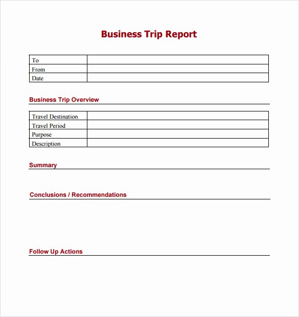 Business Trip Report Template Luxury 16 Trip Report Templates Word Google Docs Apple Pages