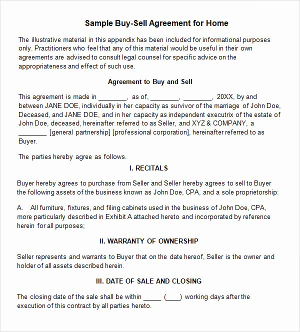 Buyout Agreement Template New 18 Sample Buy Sell Agreement Templates Word Pdf Pages