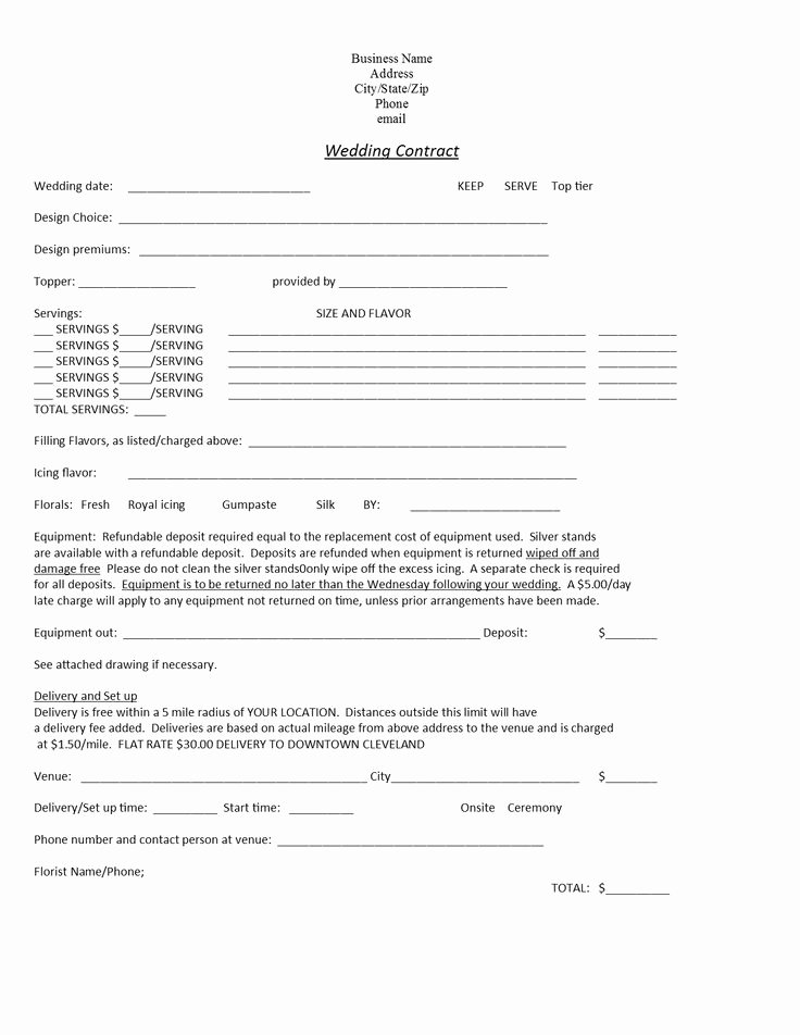 Cake Contract Template New Wedding Cakes Cakes and Wedding On Pinterest