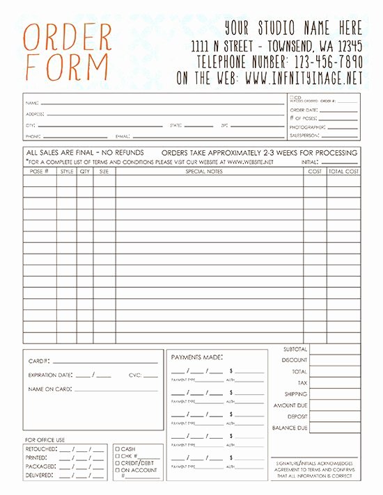 Cake order form Template Word Elegant 13 Best order forms Images On Pinterest